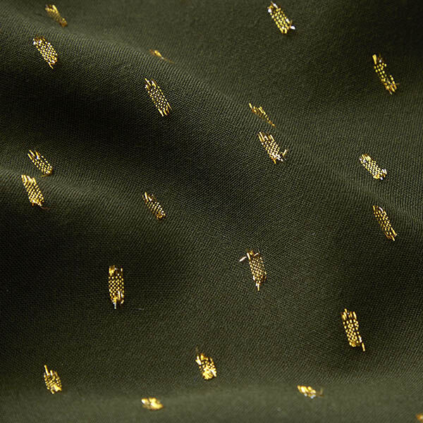 Viskosestoff Glitzertropfen – dunkelgrün