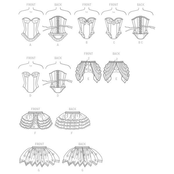 Historisches Kostüm | Butterick 6338 | 32-40, image number 8