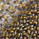 Spitzenstoff Blumenranken & Pailletten – schwarz/gold,  thumbnail number 4