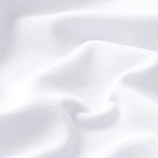 Baumwolljersey Piqué fein – weiss, 