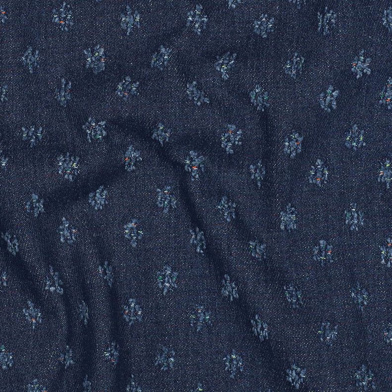 Denim Baumwoll-Mix Dobby – nachtblau, image number 2