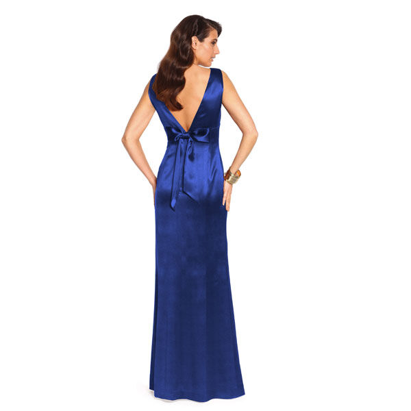 Stretch Satin – königsblau | Reststück 50cm