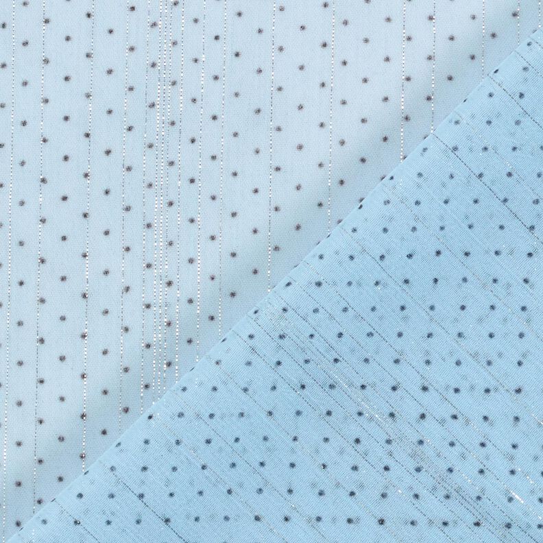 Chiffon Glitzerstreifen und Pünktchen – hellblau,  image number 4