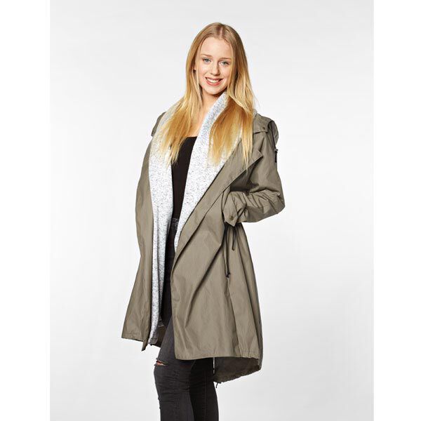 Baumwollsatin Stretch – dunkelbeige | Reststück 90cm
