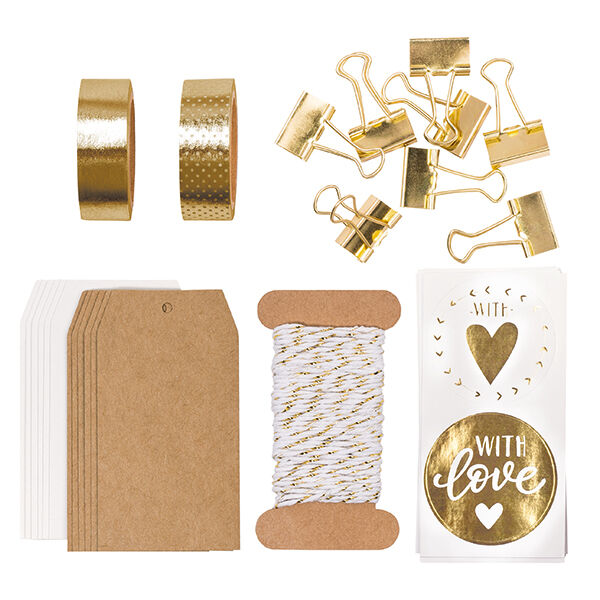Geschenkset „Schöner Schenken“ – gold, image number 2