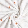 Kuschelfleece Rauten und Herzen – elfenbein/kupfer,  thumbnail number 3