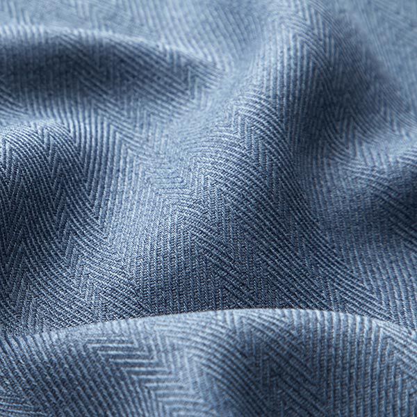 Verdunkelungsstoff Fischgrat – jeansblau | Reststück 50cm