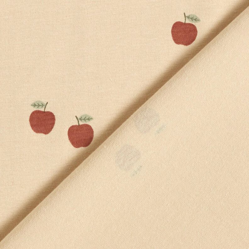 Baumwolljersey kleine &Auml;pfel &ndash; sand,  image number 4