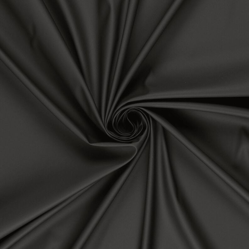 Regenjackenstoff Uni – schwarz,  image number 1