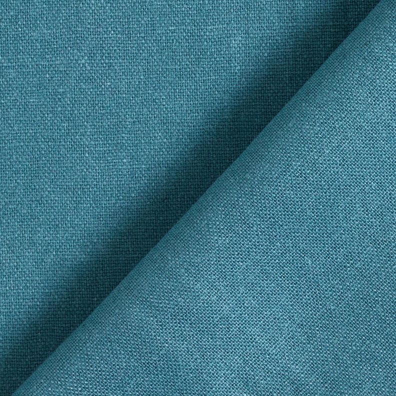 Reinleinen schwer Uni – ozeanblau,  image number 3