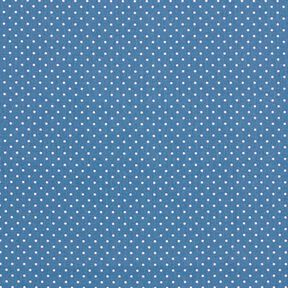 Baumwollpopeline kleine Punkte – jeansblau/weiss, 