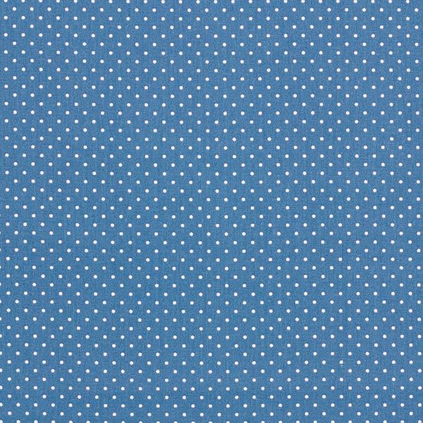 Baumwollpopeline kleine Punkte – jeansblau/weiss,  image number 1