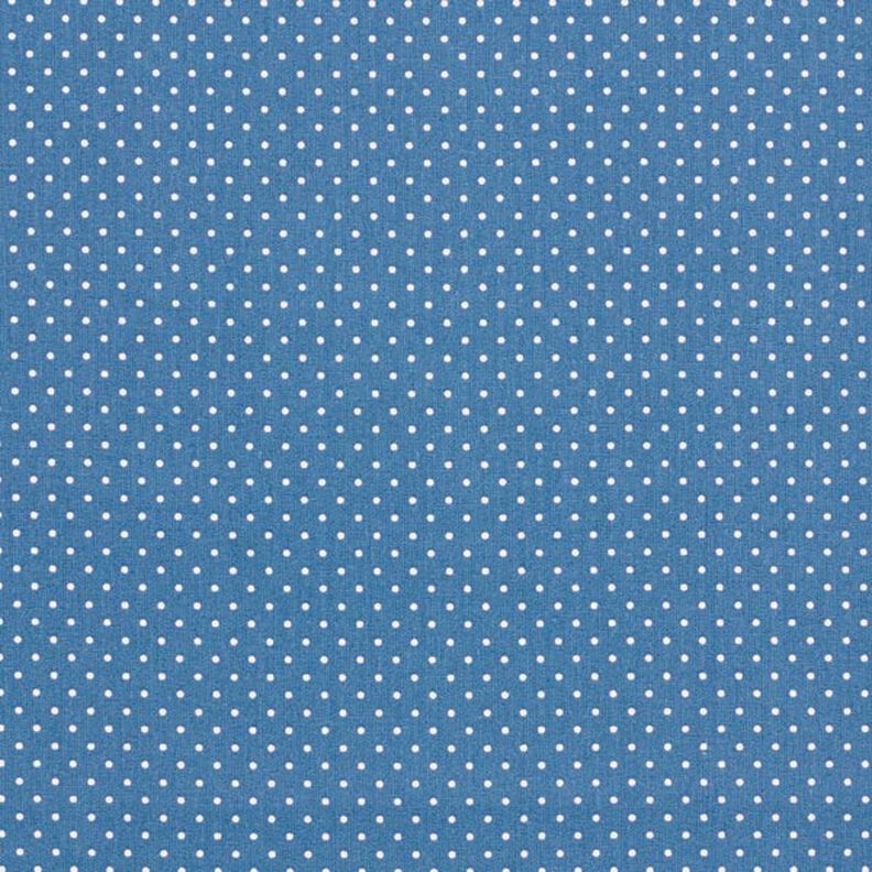 Baumwollpopeline kleine Punkte – jeansblau/weiss,  image number 1
