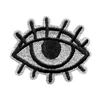 Applikation  Auge [ 5 x 4,3 cm ] | Prym – schwarz/silber