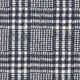 Mantelstoff Doubleface Karo – marineblau/weiss,  thumbnail number 1