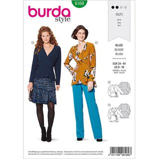 Wickelbluse | Burda 6169 | 34-44, 