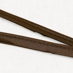 Satin Paspelband [10 mm] – dunkelbraun, 
