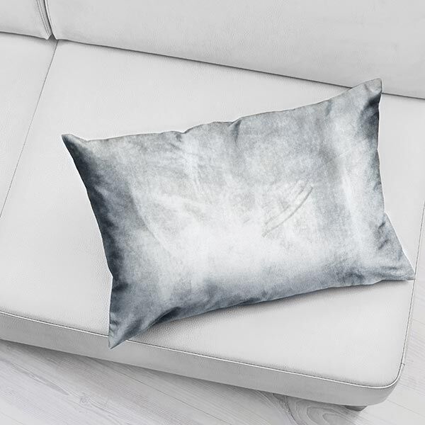 Dekostoff Samt – grau | Reststück 50cm