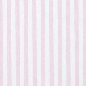 Dekostoff Halbpanama Längsstreifen – rosé/weiss, 
