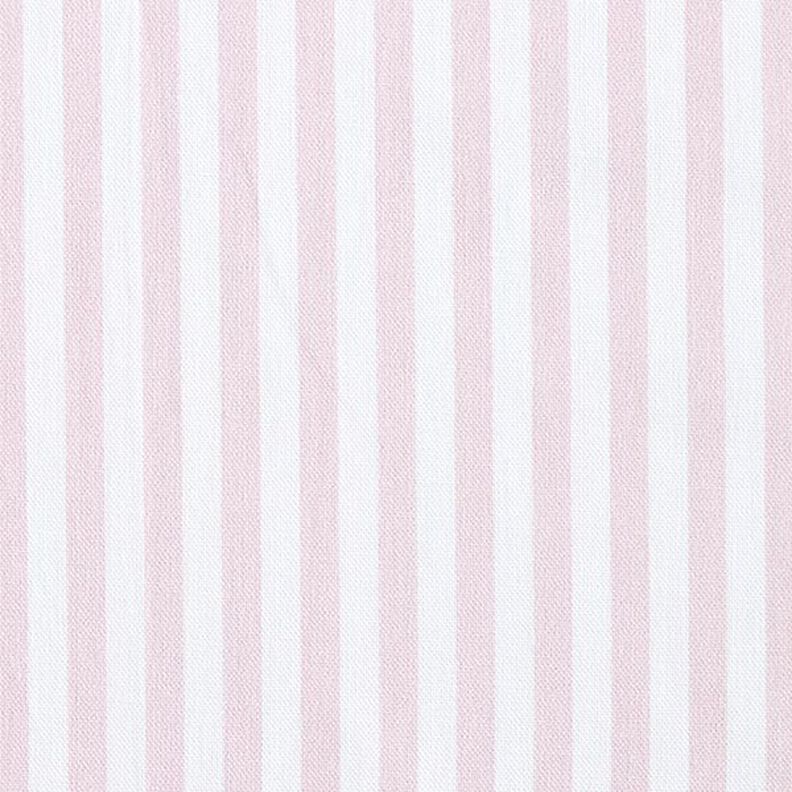 Dekostoff Halbpanama Längsstreifen – rosé/weiss,  image number 1