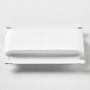 Glattes Gummiband [3 m | 50 mm] – weiss, 