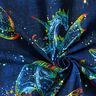 Baumwolljersey Regenbogendrache Denim-Look | Glitzerpüppi – schwarzblau/indigo,  thumbnail number 3