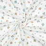 Musselin/ Doppel-Krinkel Gewebe Blümchen | Poppy Fabrics – elfenbein/pfirsichorange,  thumbnail number 3