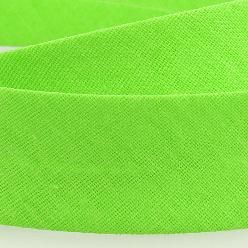 Schrägband Polycotton [20 mm] – neongrün,  image number 2