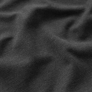 Bambus Viskosejersey Uni – schwarz, 
