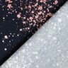 Baumwolljersey Goldsprenkel | Glitzerpüppi – schwarzblau/dunkelaltrosa,  thumbnail number 4