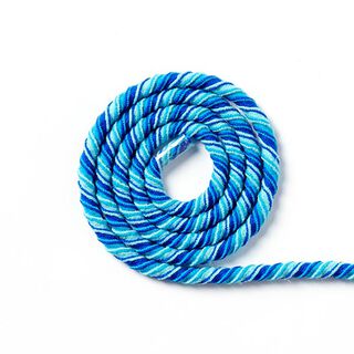 Gummikordel Helix multicolor [Ø 5 mm] - türkis/blau, 