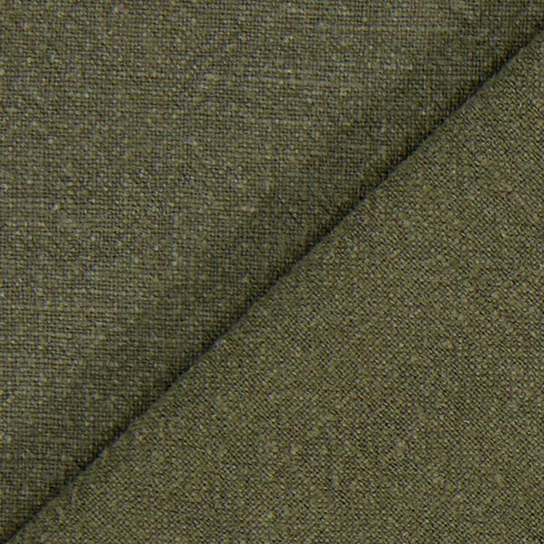 Leinenstoff Ramie-Mix stonewashed, schwere Qualität – dunkeloliv,  image number 3