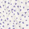 Sommersweat Herzen | Poppy Fabrics – elfenbein/flieder,  thumbnail number 2