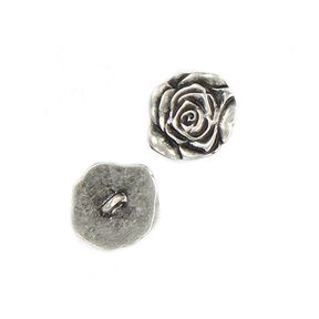 Metallknopf Rose, 