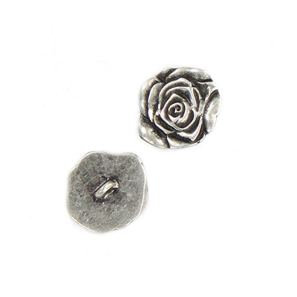 Metallknopf Rose,  image number 2