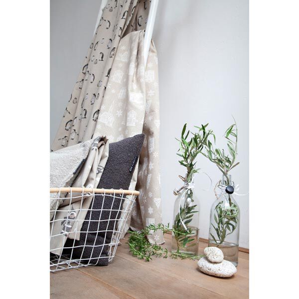 Polsterstoff Teddy – wollweiss | Reststück 50cm