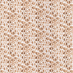 GOTS French Terry Batik-Leomuster | TCC x LOOKS by Wolfgang Joop – rehbraun/creme, 
