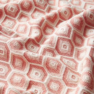 Strickjacquard Rauten – koralle, 