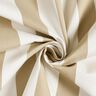 Outdoorstoff Canvas Blockstreifen – dunkelbeige/elfenbein,  thumbnail number 3