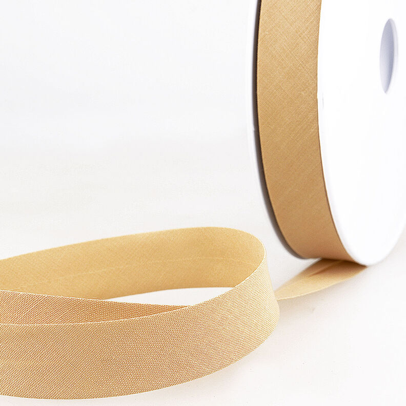 Schrägband Polycotton [20 mm] – beige,  image number 1