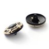 Ösenknopf – schwarz/gold,  thumbnail number 2