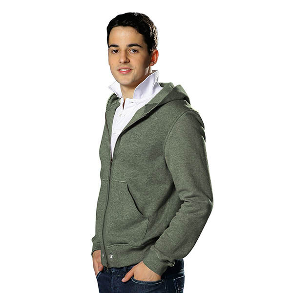 Sweatshirt angeraut Premium – dunkelpinie, image number 4