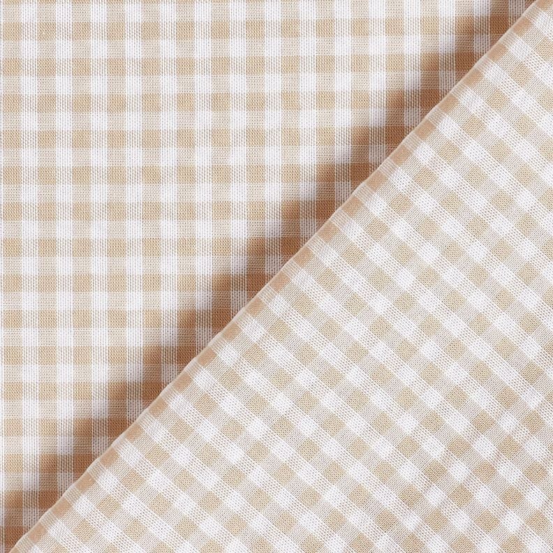 Seersucker kleines Karo, beige &ndash; anemone/weiss,  image number 4