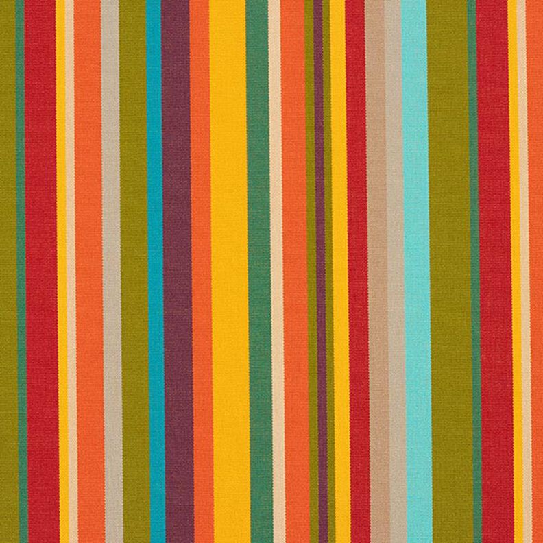 Outdoorstoff Canvas bunte Streifen – grün/gelb,  image number 1