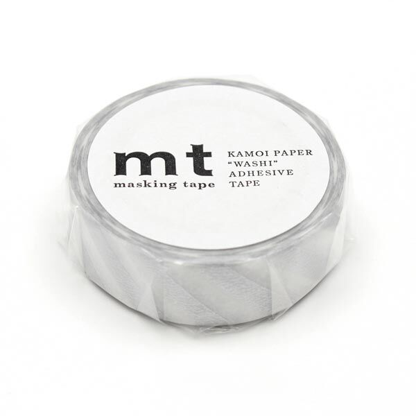 Washi Tape Streifen 1 – silber/weiss | Masking Tape,  image number 2