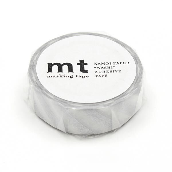 Washi Tape Streifen 1 – silber/weiss | Masking Tape, image number 2