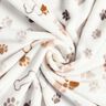 Kuschelfleece Pfoten und Knochen – elfenbein/dunkeltaupe,  thumbnail number 3