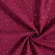 Baumwoll Musselin verstreute Goldtupfen – bordeauxrot/gold,  thumbnail number 3