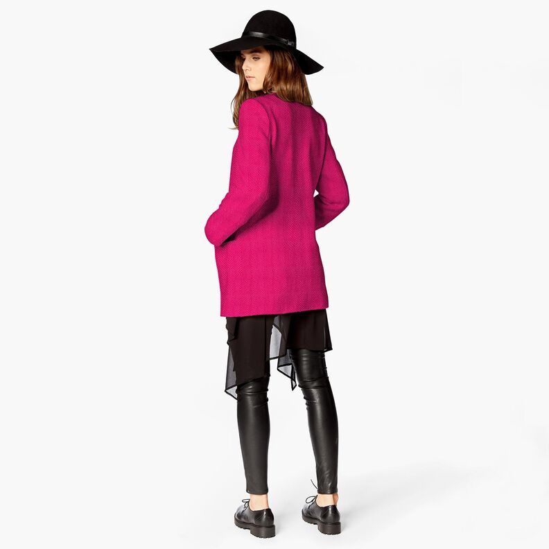 Mantelstoff breiter Fischgrat – intensiv pink,  image number 5