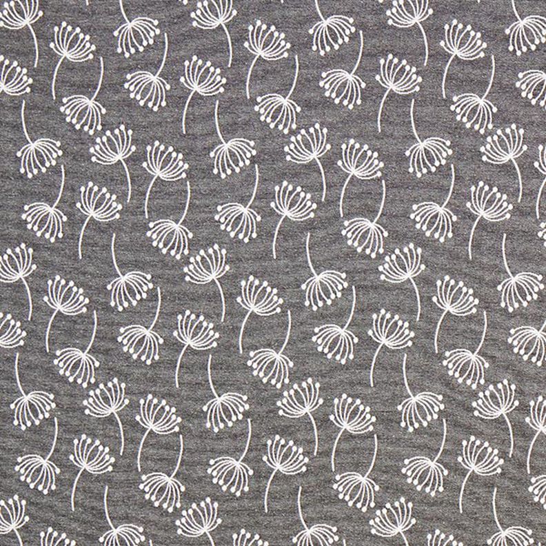 Möbelstoff Jacquard Pusteblumen – grau,  image number 1